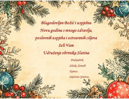 Čestit Božić i uspješna Nova godina…